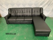 [全新] 99035110 黑色L型沙發L型沙發全新