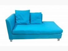 [8成新] A42906*藍色雙人布沙發*雙人沙發有輕微破損