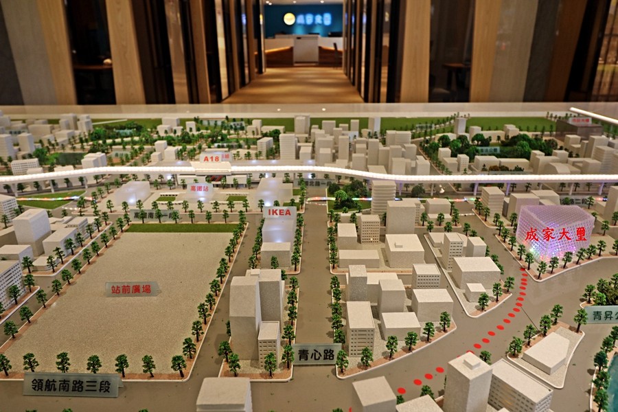 青埔地區模型示意圖