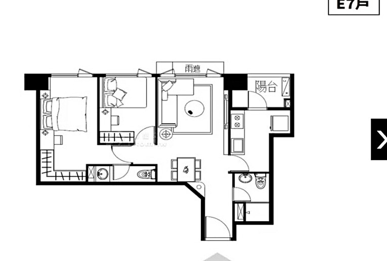 竹城甲子園 2房車 家具家電 近華亞長庚 桃園租屋 2房2廳 坪 桃園591租屋網